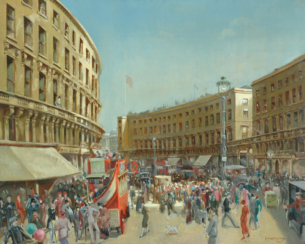 Old Regent Street, 1924 af John Kynnersley Kirby