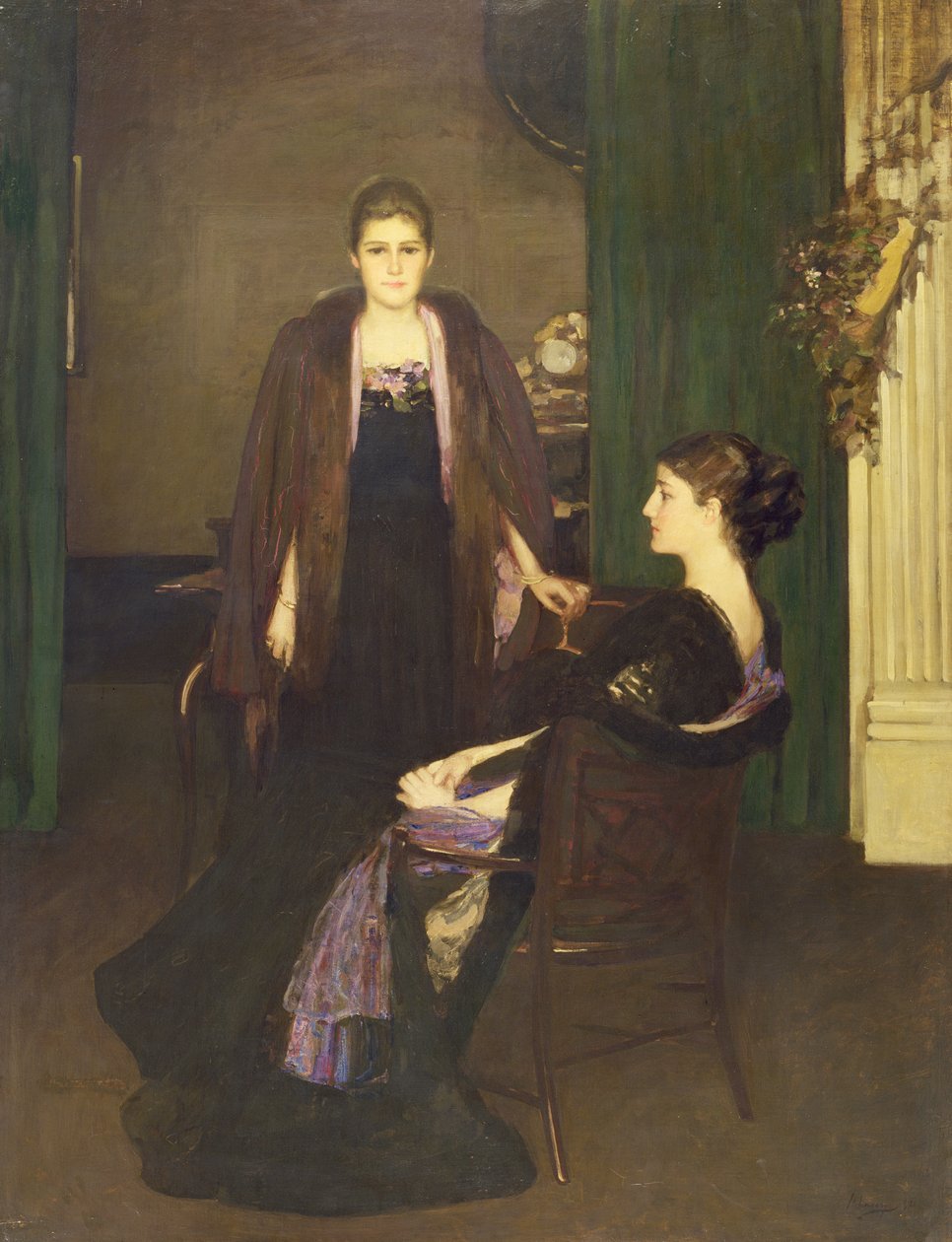Frøken MacLaren og fru Oliver af John Lavery