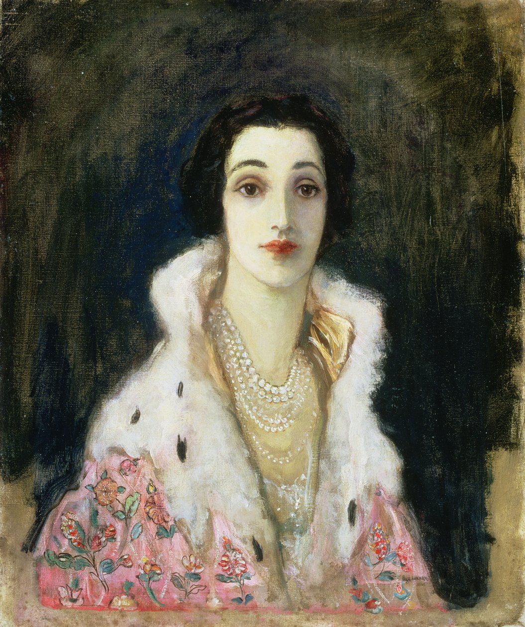 Portræt af grevinden af Rocksavage (Sybil Sassoon) 1922 af John Lavery