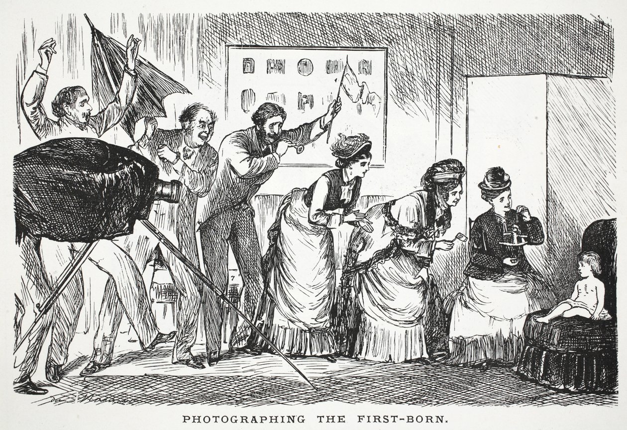 Fotografering af den førstefødte af John Leech