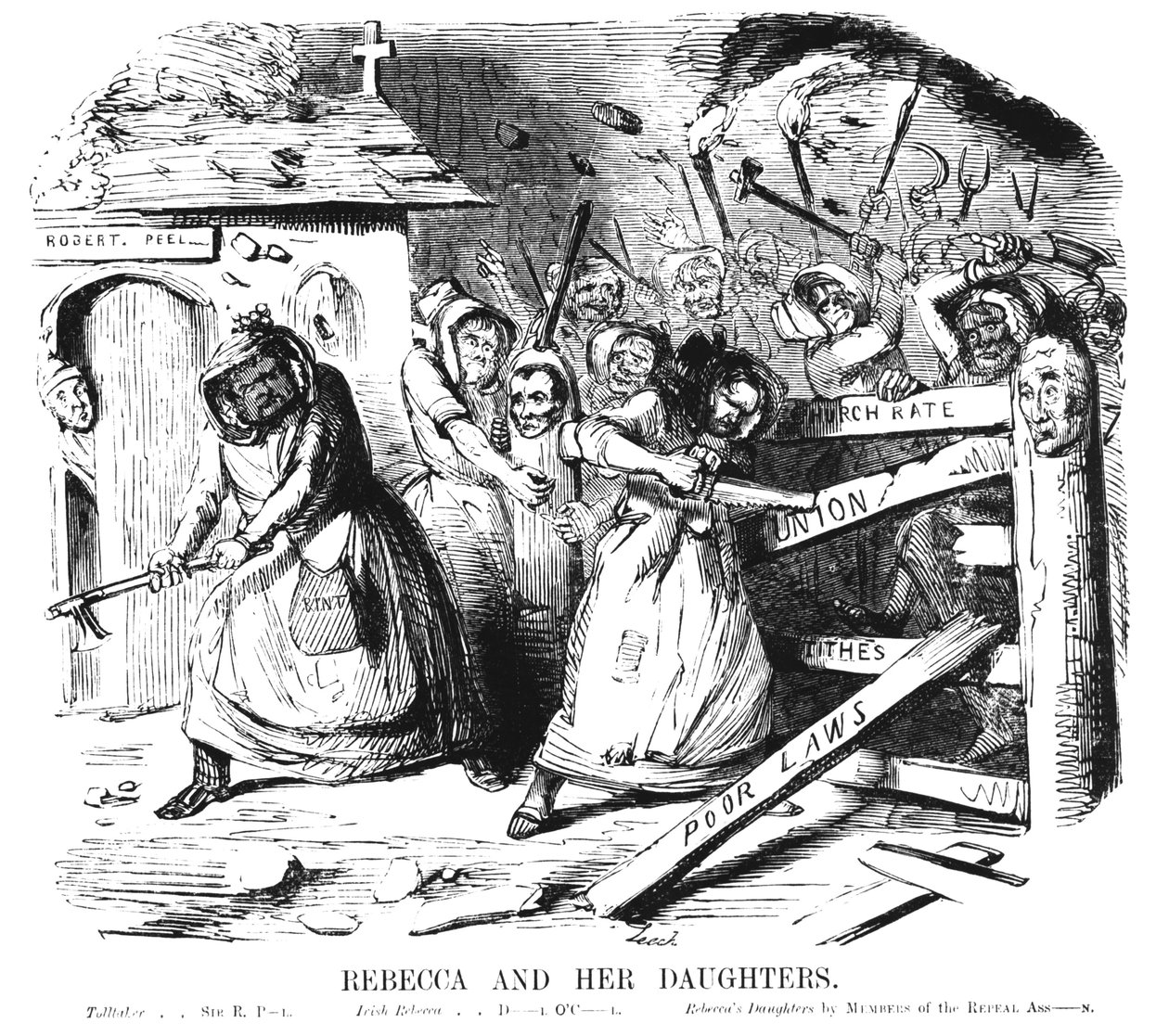 Rebecca og hendes døtre af John Leech
