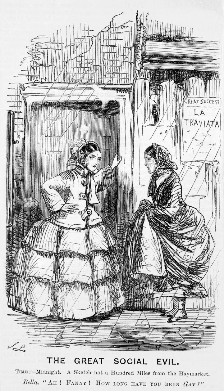 Det store sociale onde, Punch, 1857 af John Leech