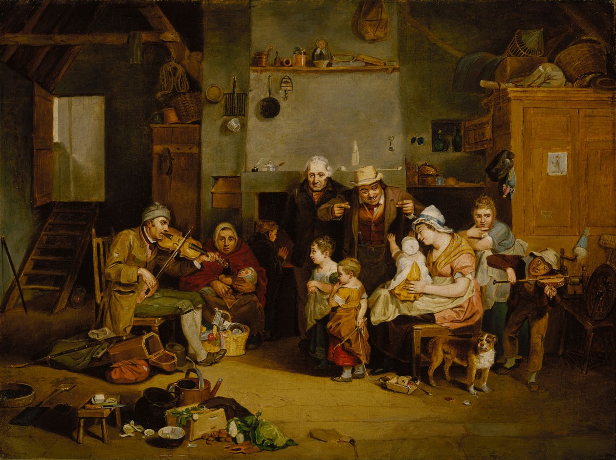 Blind spillemand af John Lewis Krimmel