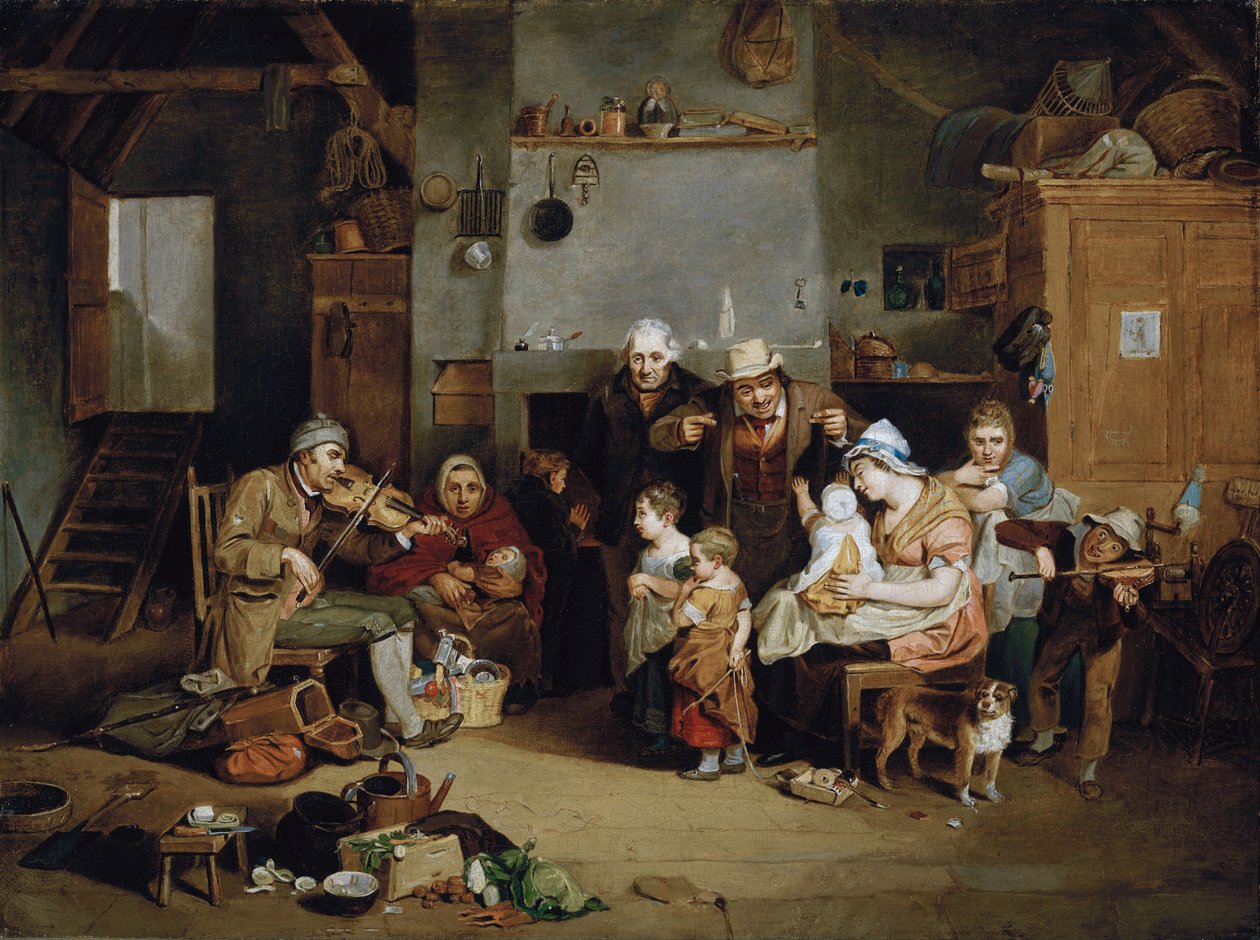 Blind spillemand af John Lewis Krimmel
