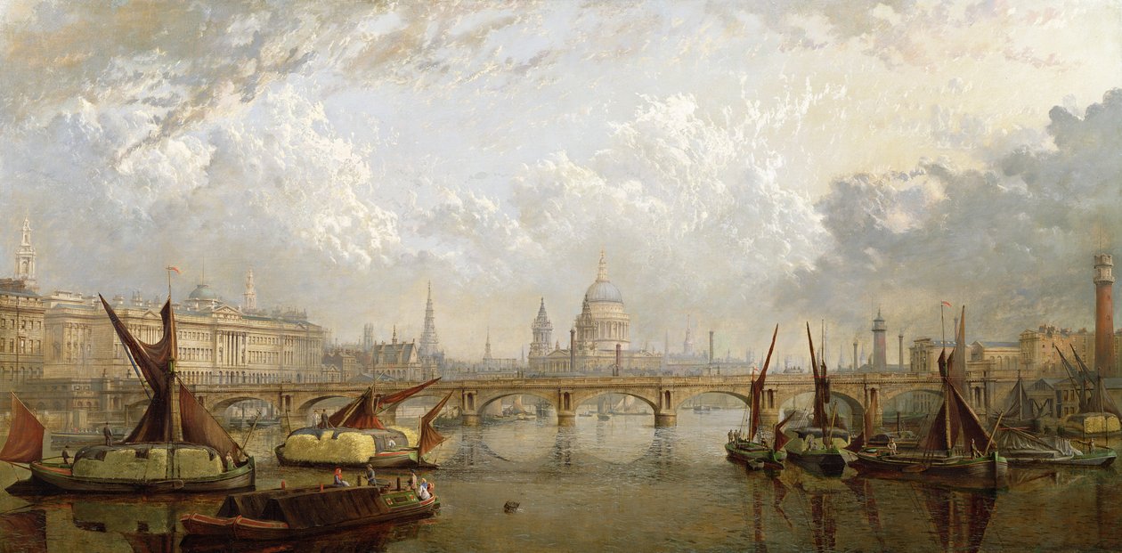 Themsen, London af John MacVicar Anderson