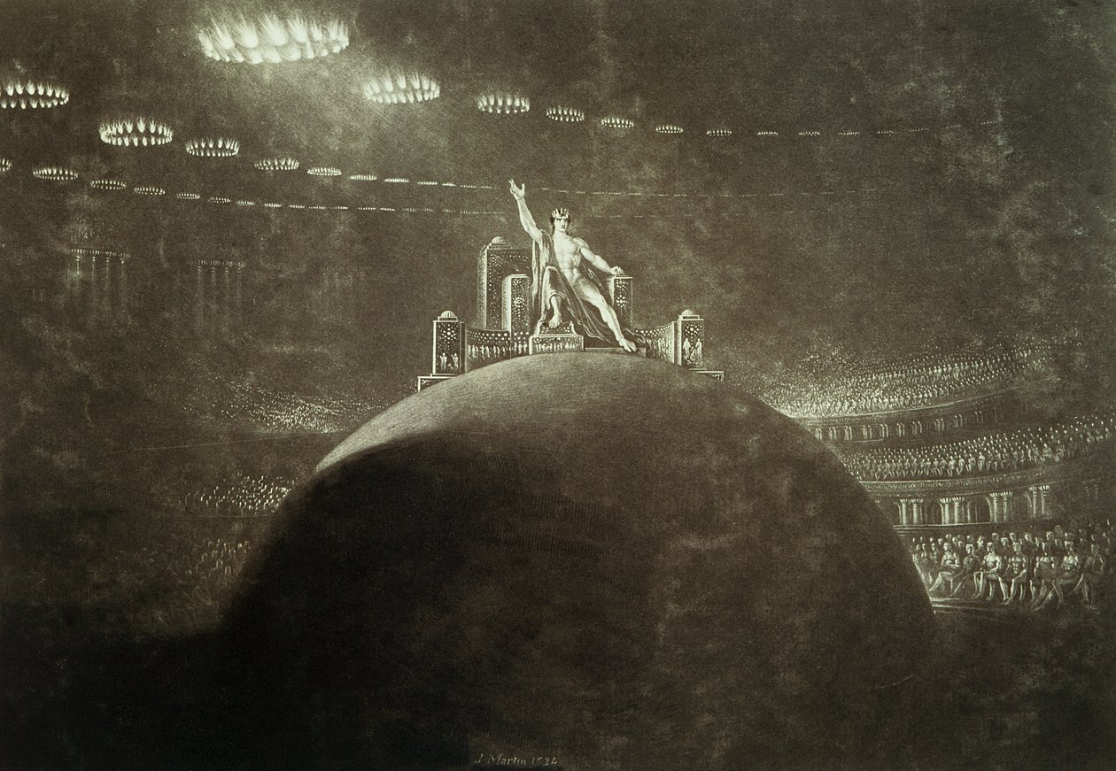 Satan som formand for det infernalske råd, 1824 af John Martin