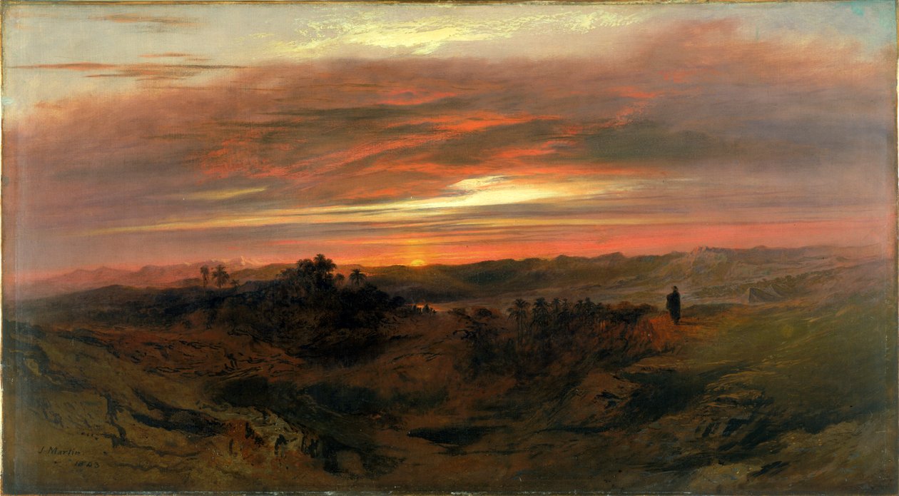 Ensomhed, 1843 af John Martin