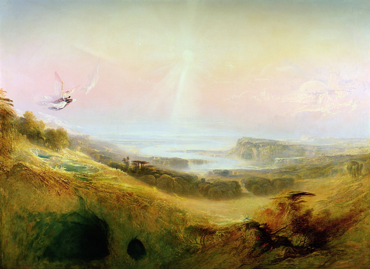The Celestial City and the River of Bliss, 1841 af John Martin