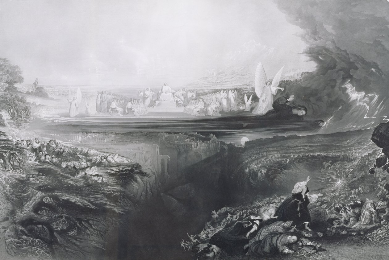 The Last Judgement, indgraveret af Charles Mottram (1807-76) pub. af Thomas McLean, 1856 af John Martin