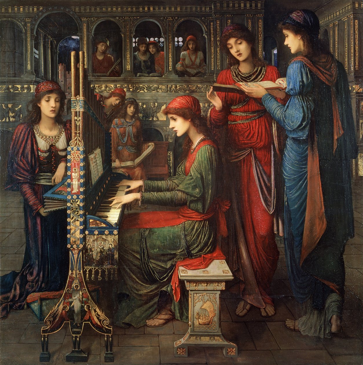 Sankt Cecilia, 1897 af John Melhuish Strudwick
