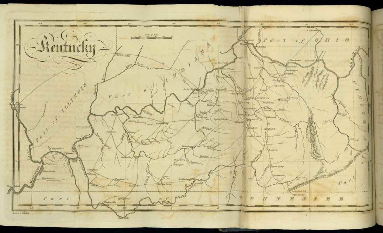 Sider fra "Travels through the United States of America...", 1818 af John Melish