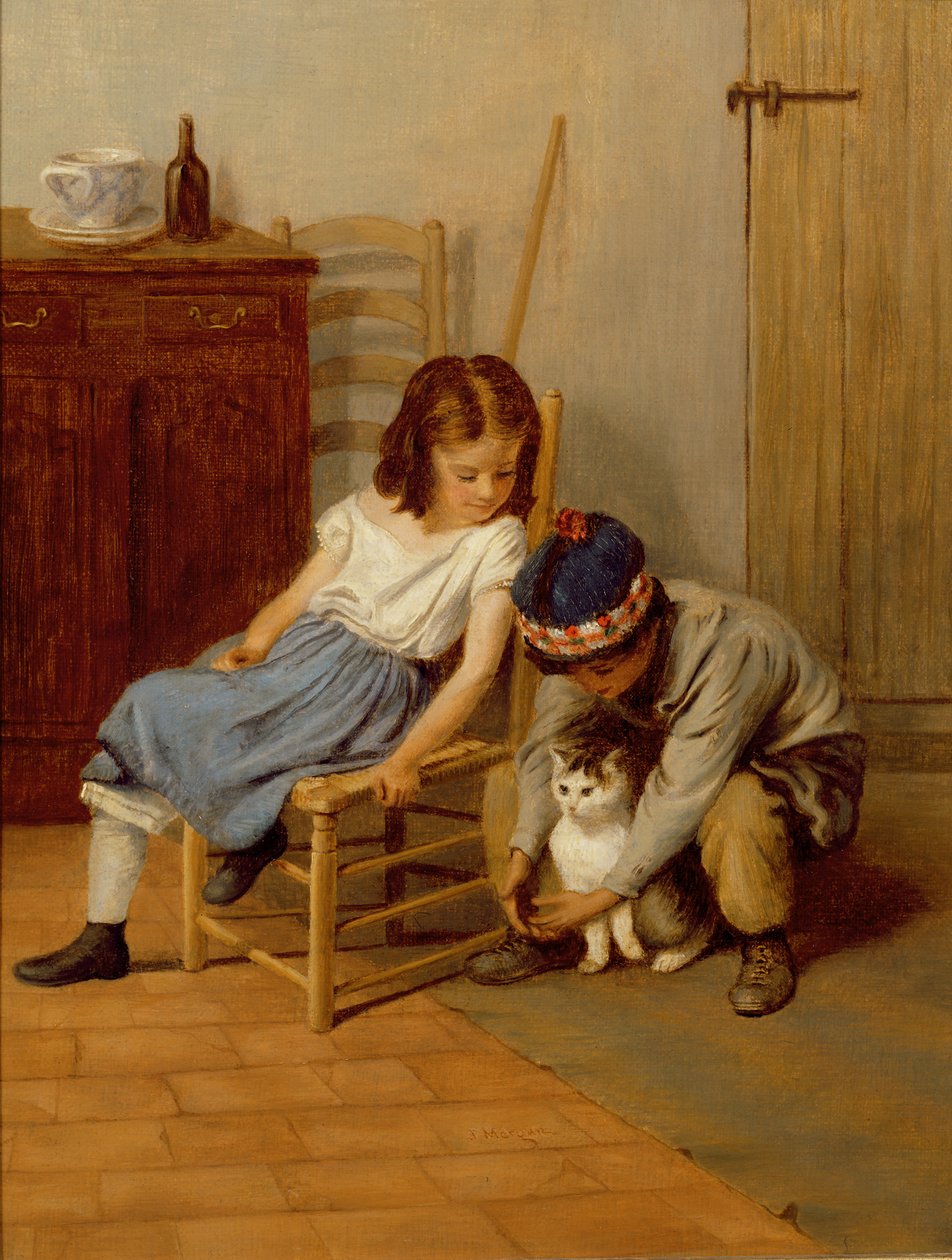 Leger med Kitty af John Morgan
