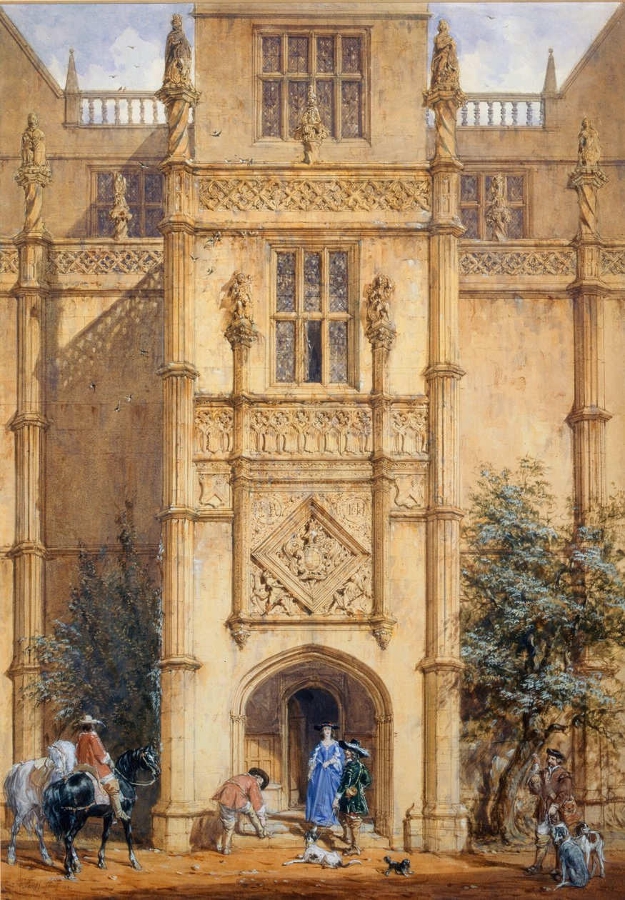 Veranda ved Montacute, 1842 af John Nash