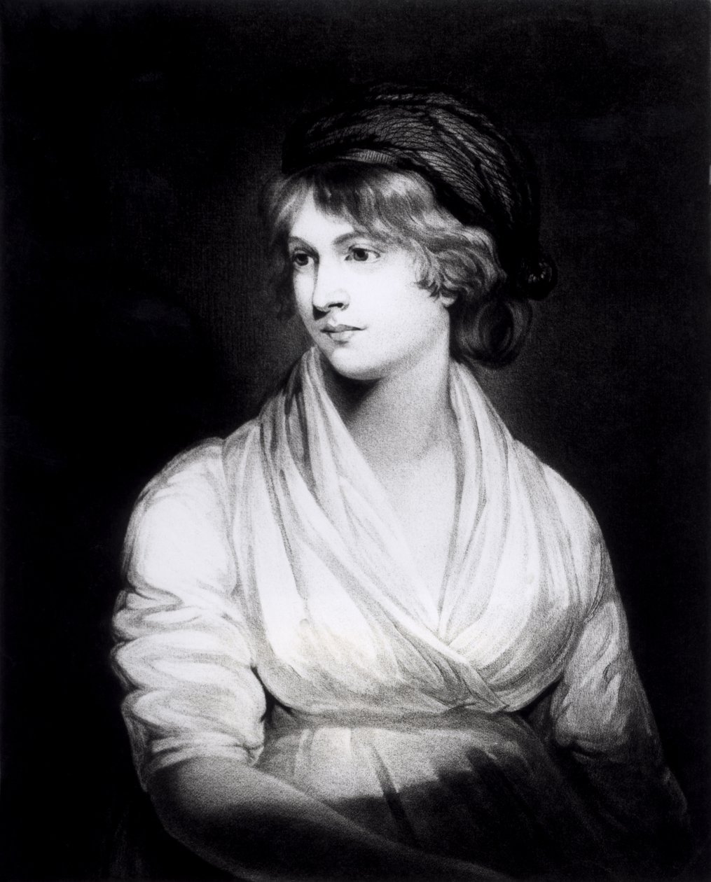 Portræt af Mary Wollstonecraft Godwin (1759-97) Forfatter til en retfærdiggørelse af kvindens rettigheder, indgraveret af W.T. Annis, pub. 1802 af John Opie