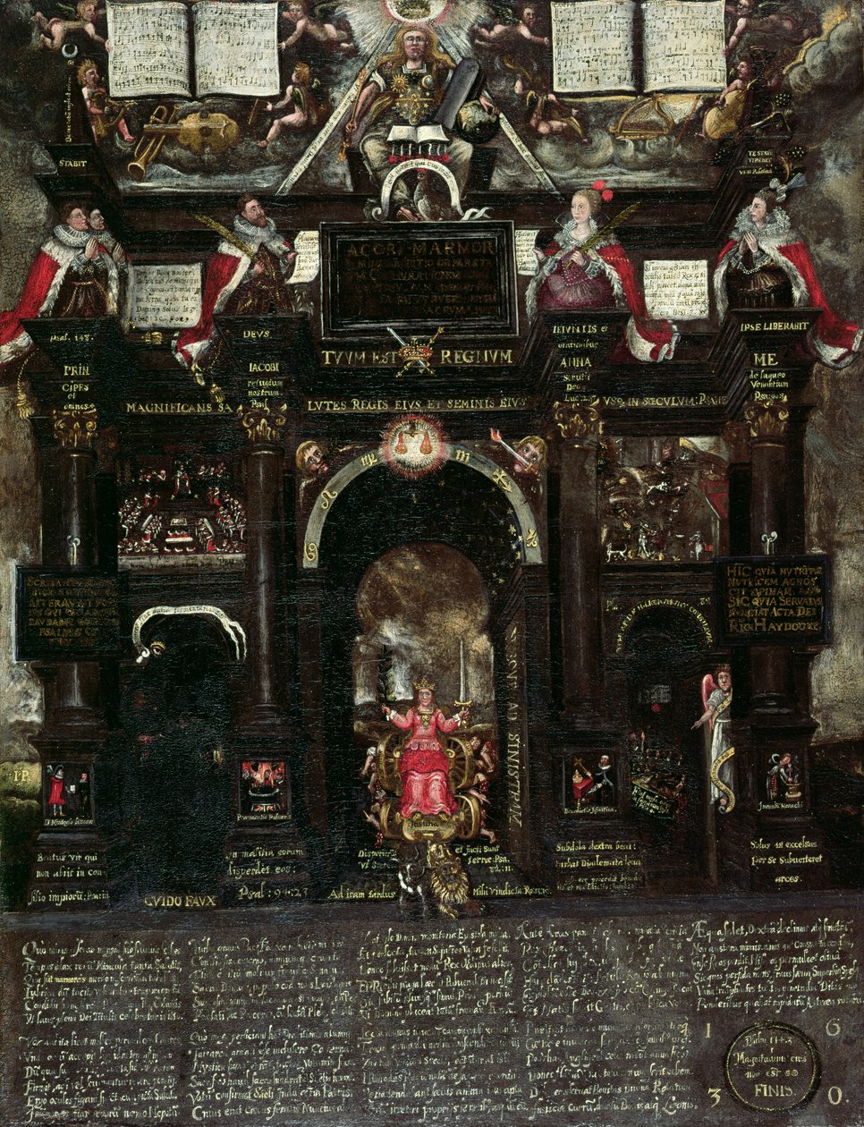 An Allegory of the Guy Fawkes (1570-1606) plot, 1630 af John Percivall