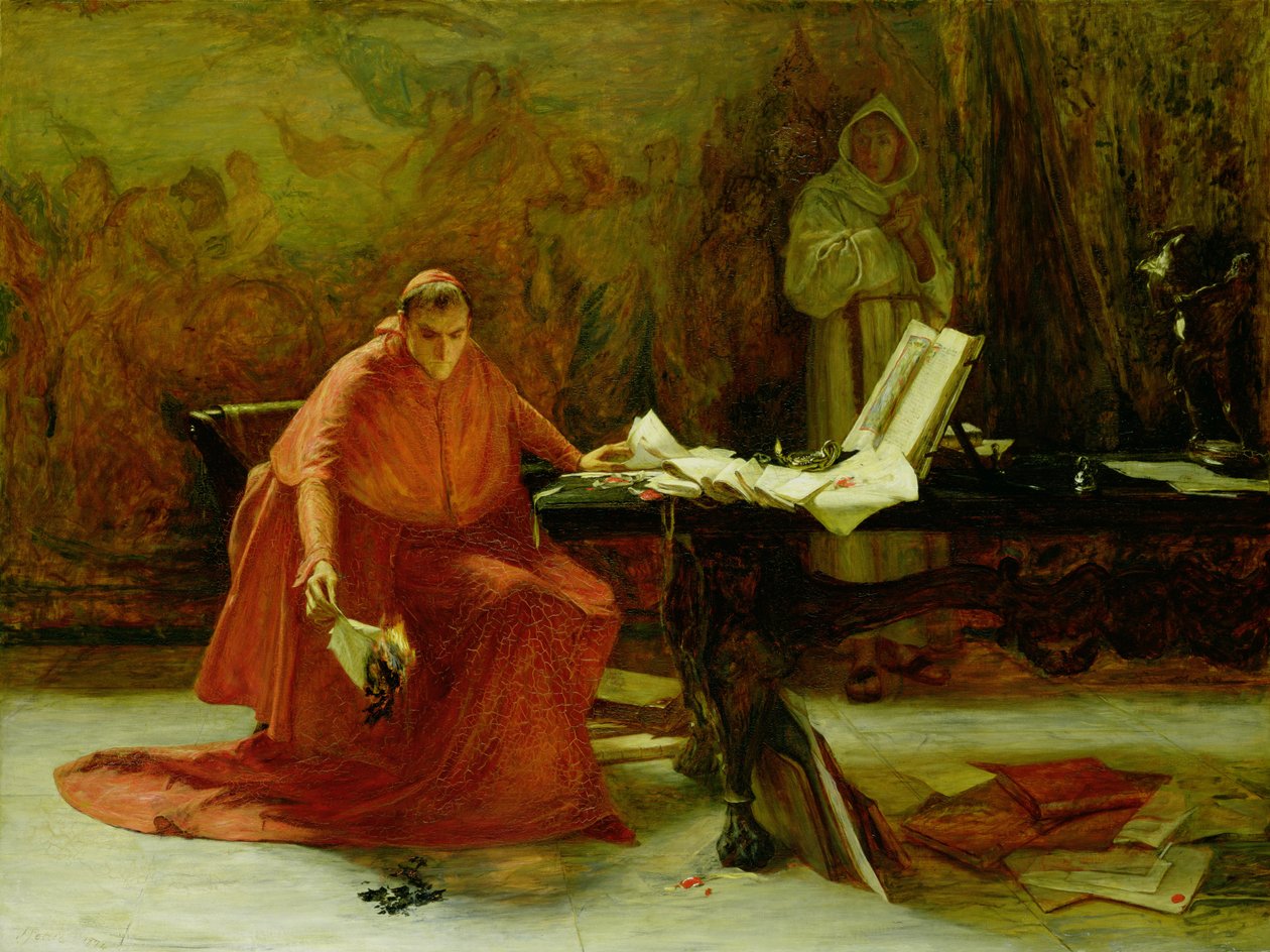 En statshemmelighed, 1874 af John Pettie
