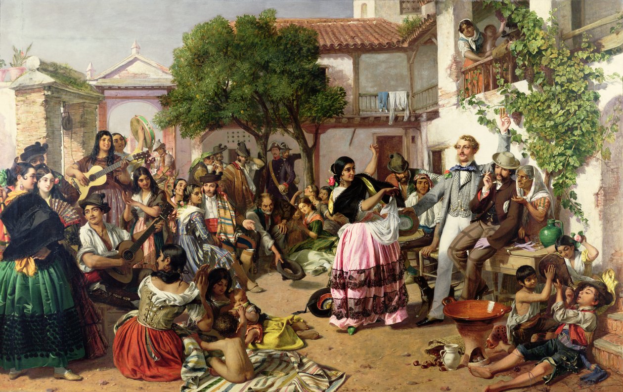 Livet blandt sigøjnerne, Sevilla, 1853 af John Phillip