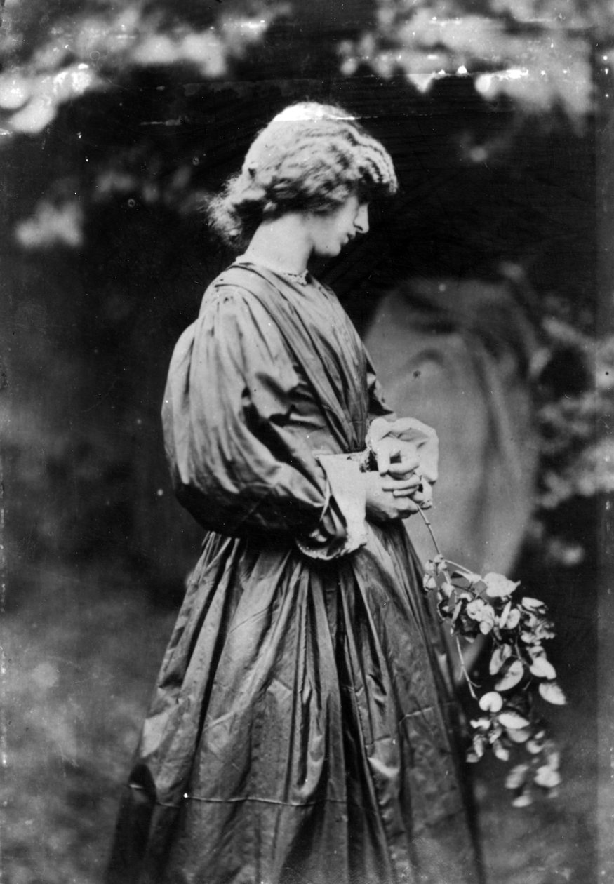 Jane Morris, poseret af Dante Gabriel Rossetti, 1865 (albumin print) af John R. Parsons