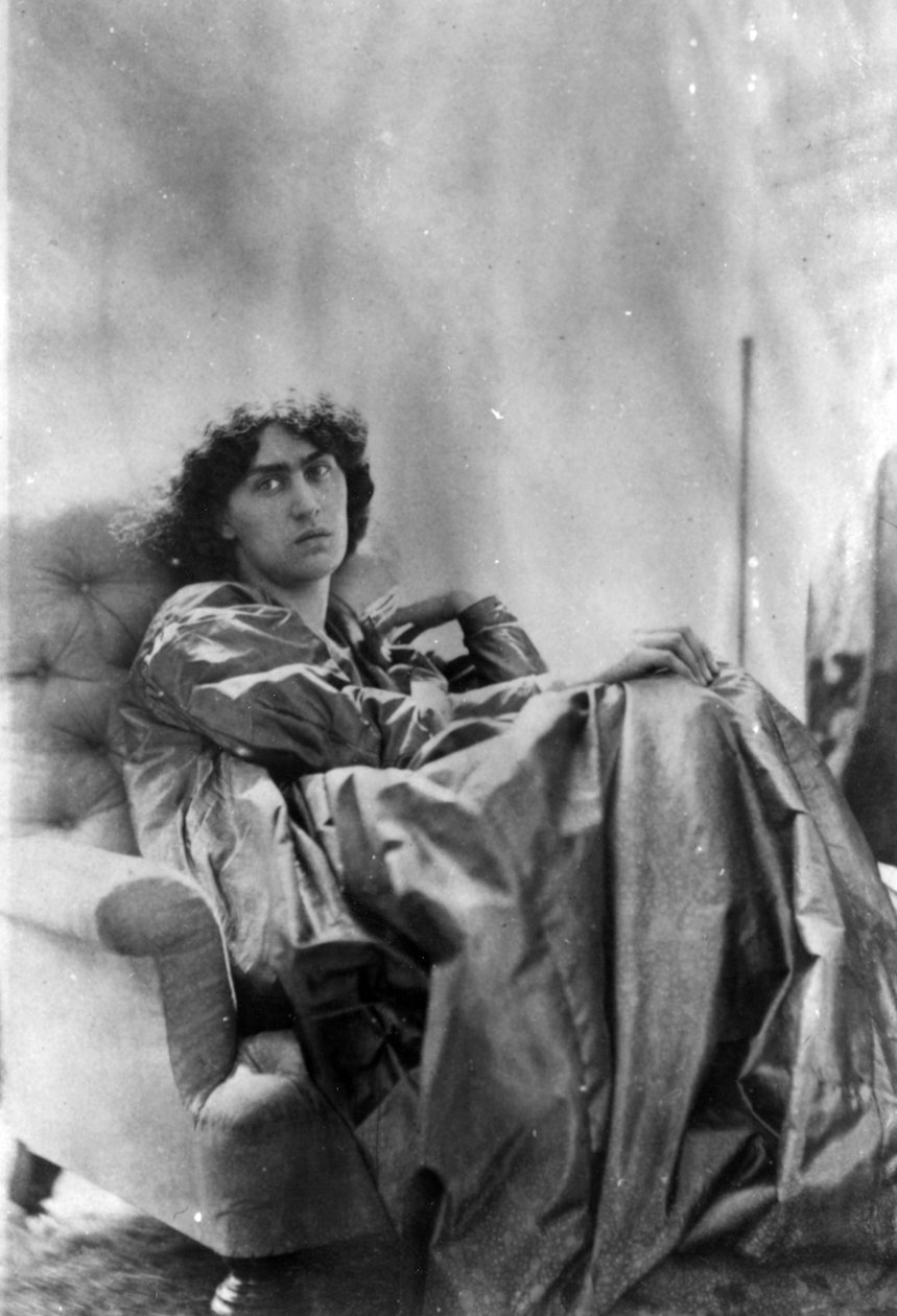 Jane Morris, poseret af Dante Gabriel Rossetti, 1865 (albumin print) af John R. Parsons