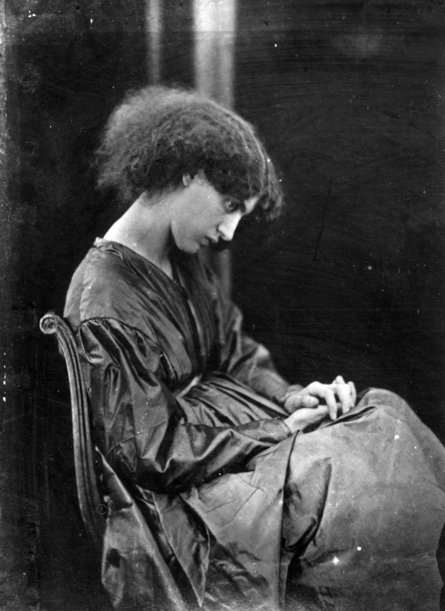 Jane Morris, poseret af Dante Gabriel Rossetti, 1865 (albumin print) af John R. Parsons