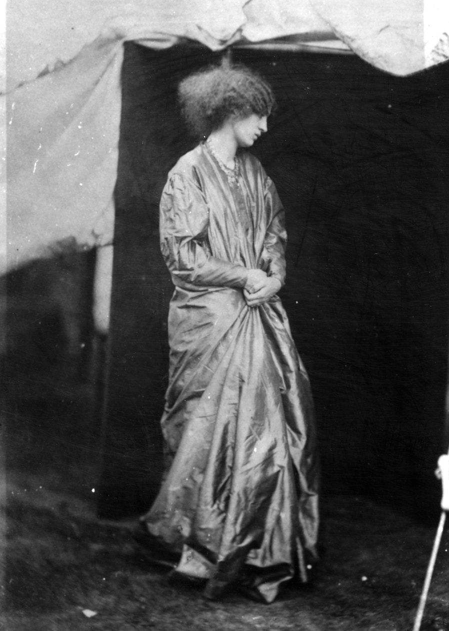 Jane Morris, fotograferet af Dante Gabriel Rossetti, 1865 (albumenprint) af John R. Parsons