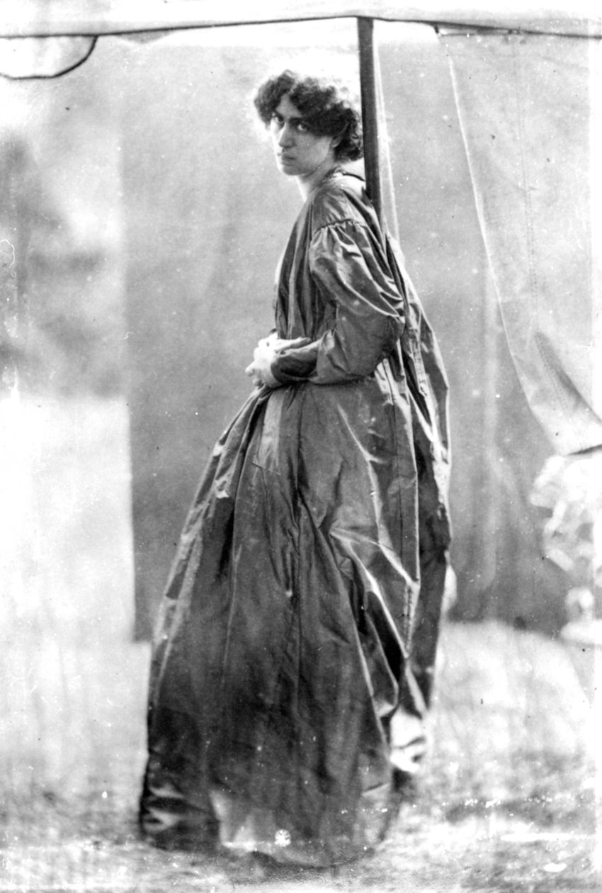Jane Morris, poseret af Dante Gabriel Rossetti, 1865 (albumin print) af John R. Parsons