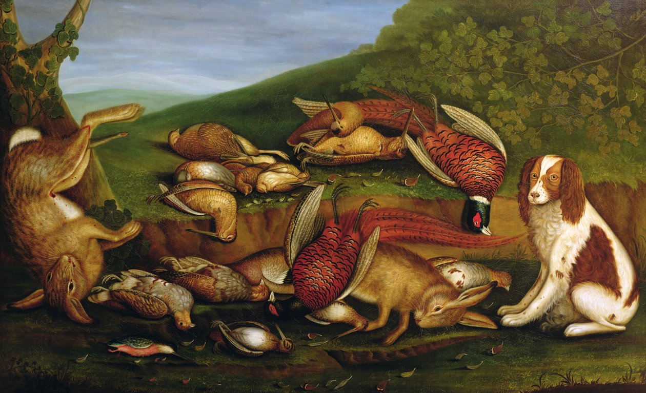 Hr. R. Forrests prisvindende spaniel og hans vindertaske af John Reade