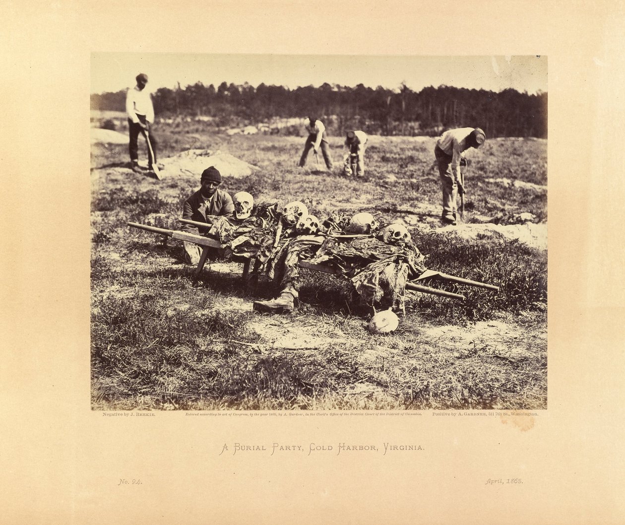A Burial Party, Cold Harbor, Virginia af John Reekie