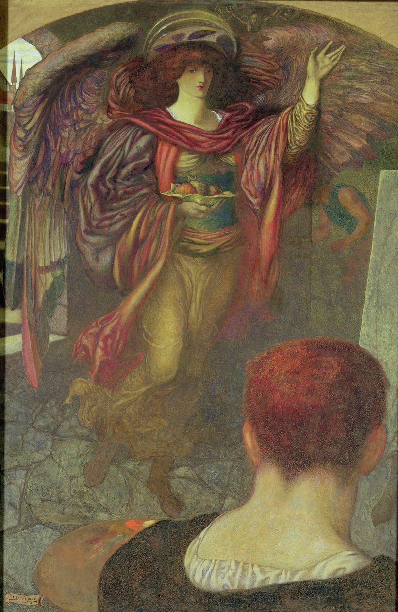 Malerens vision: Angela Dorothea, 1903 af John Riley Wilmer