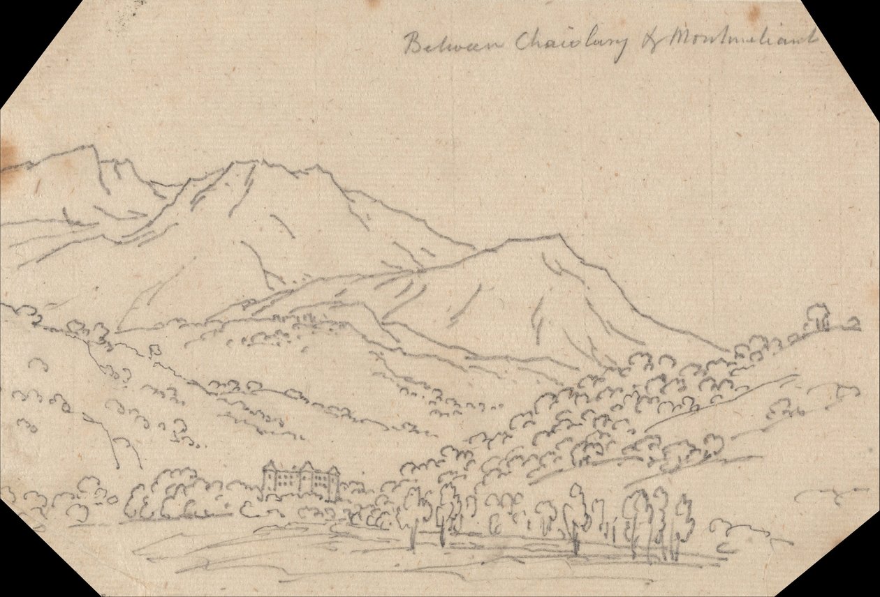Mellem Chambery og Montmélian af John Robert Cozens