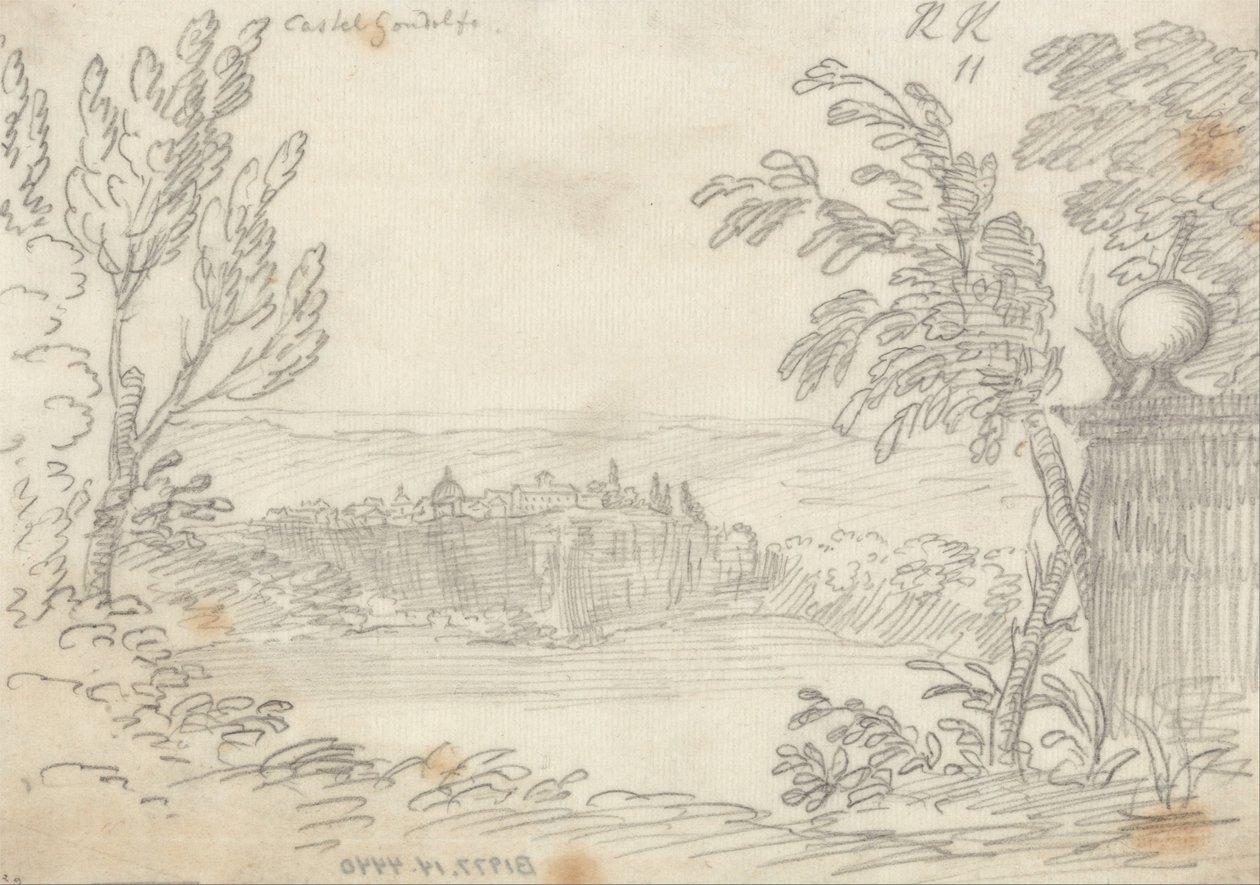 Castel Gandolfo af John Robert Cozens