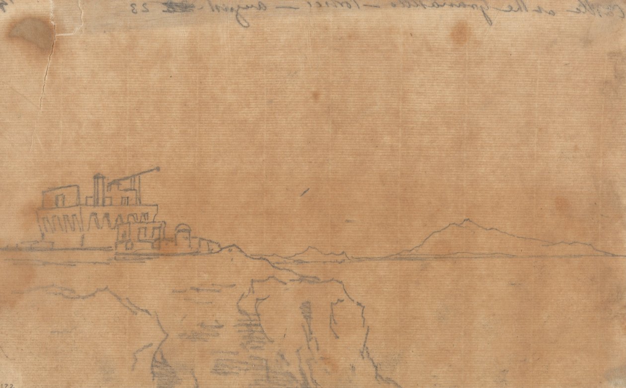 Slot ved Granatello, Portici, 23. august af John Robert Cozens