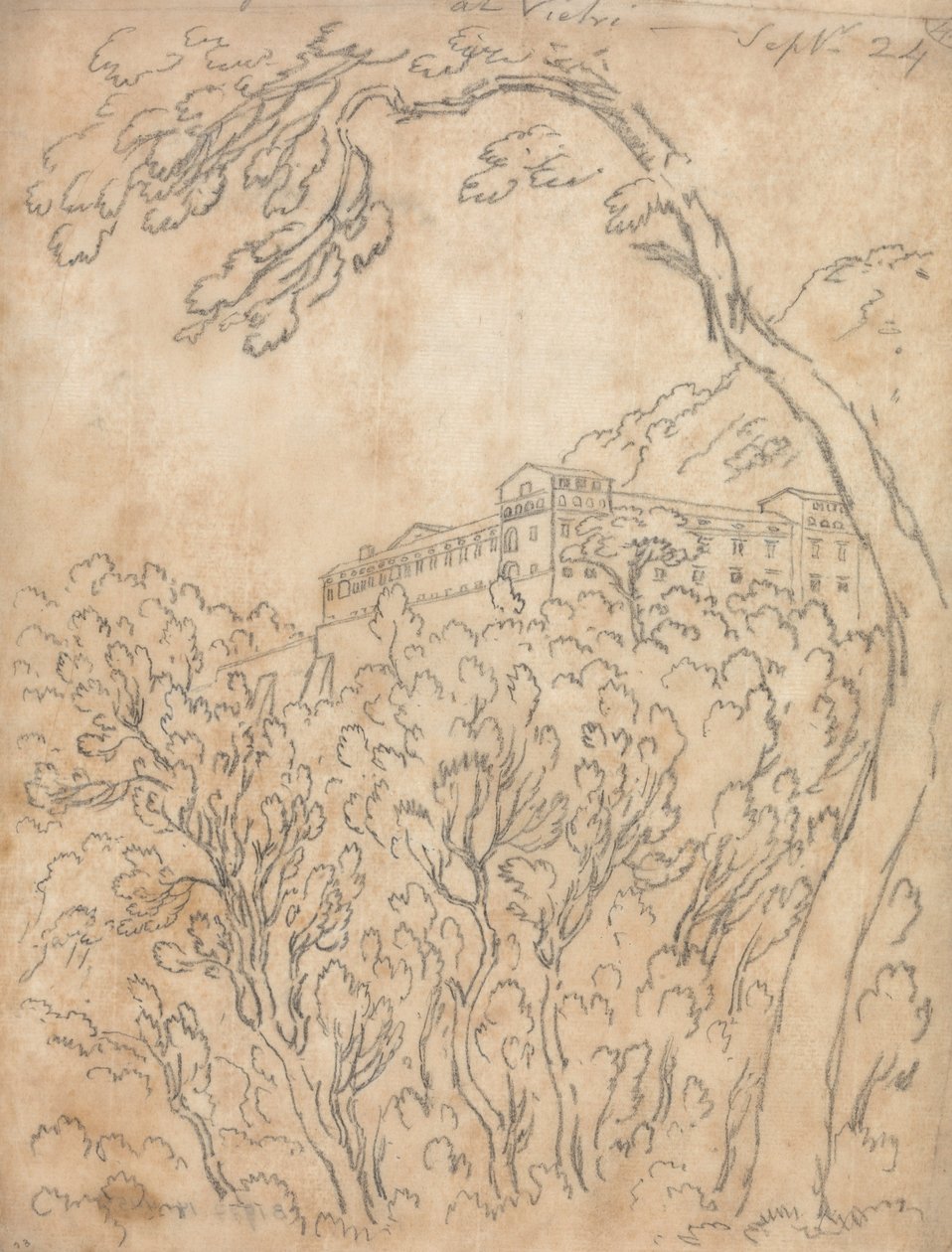Kloster ved Vietri af John Robert Cozens