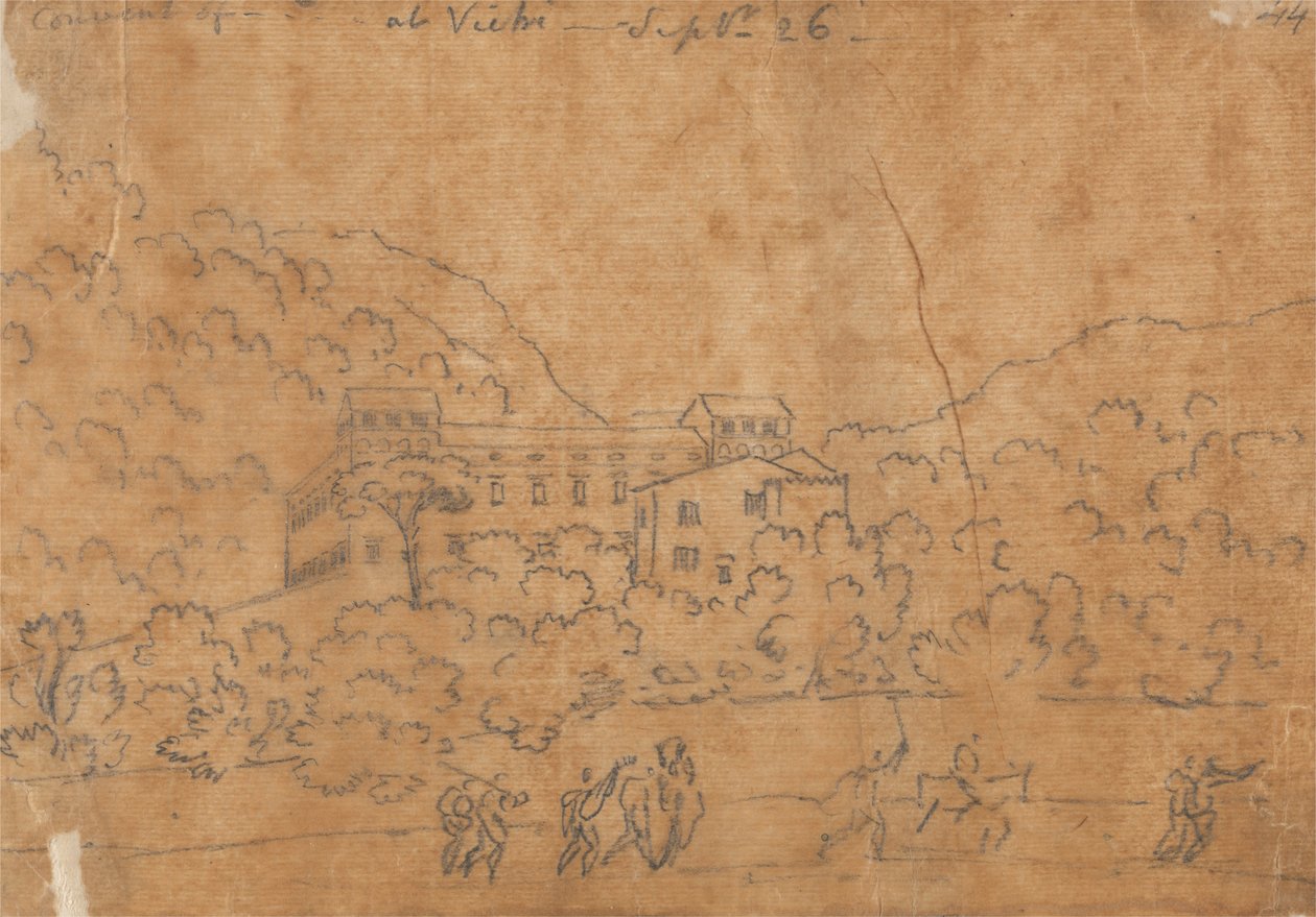 Kloster i Vietri, 26. september af John Robert Cozens