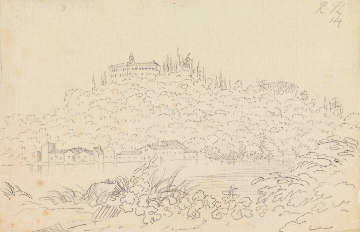 Klosteret Monte Olivetto i nærheden af Firenze af John Robert Cozens