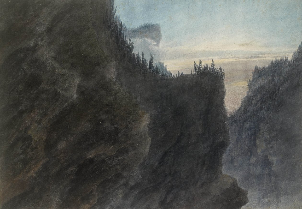 Indgang til Grande Chartreuse-dalen, 1700-tallet af John Robert Cozens