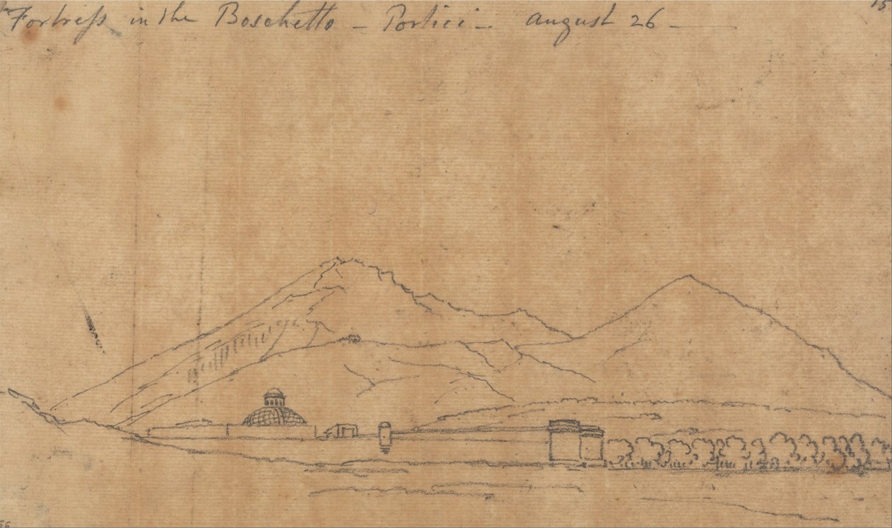 Fæstningen i Boschetto, Portici, 26. august af John Robert Cozens