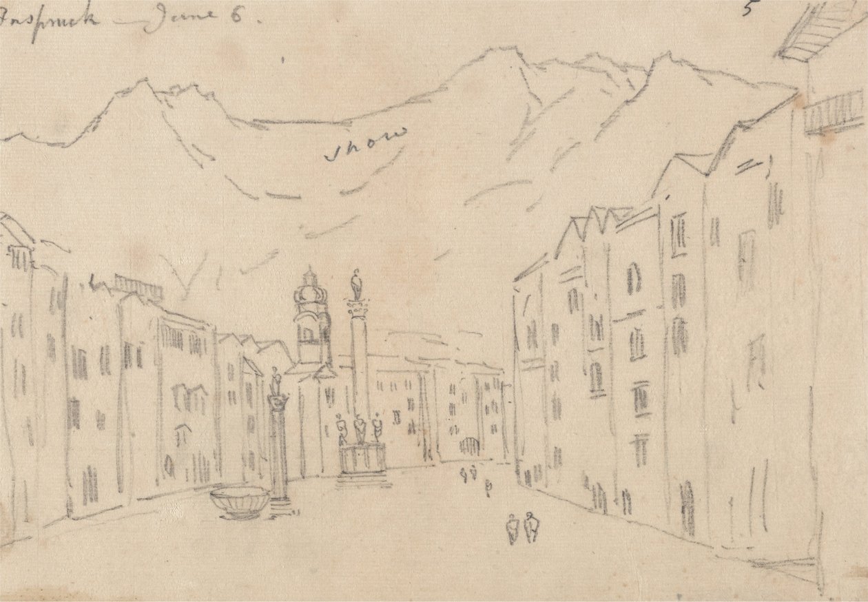 Innsbruck, 6. juni af John Robert Cozens