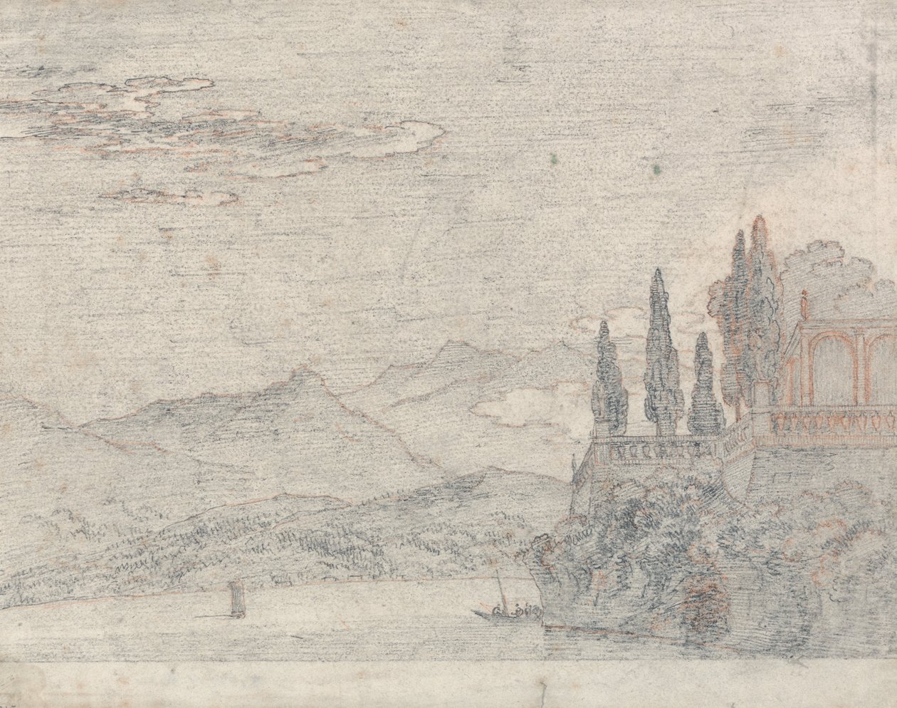 Borromeisk ø, Lago Maggiore af John Robert Cozens