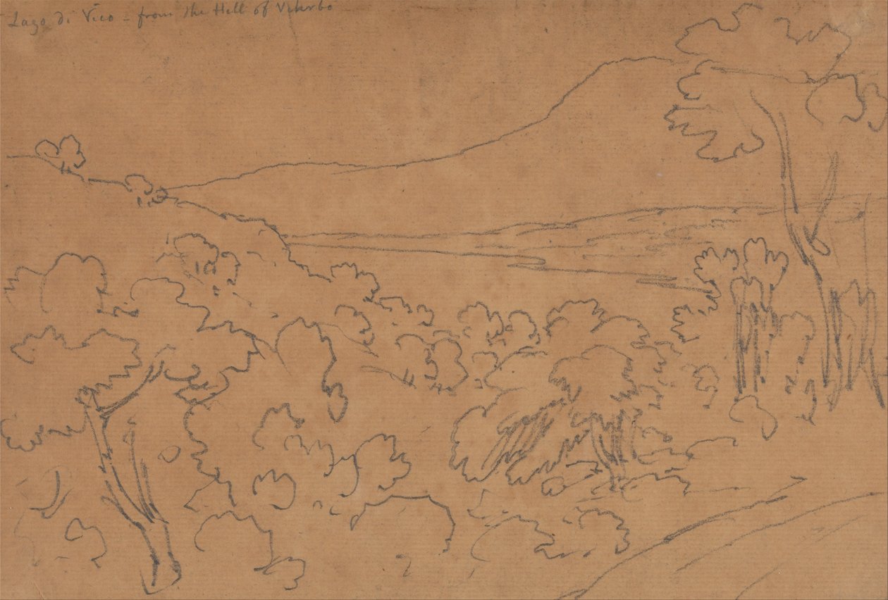 Lago di Vico fra Viterbo -bakken af John Robert Cozens