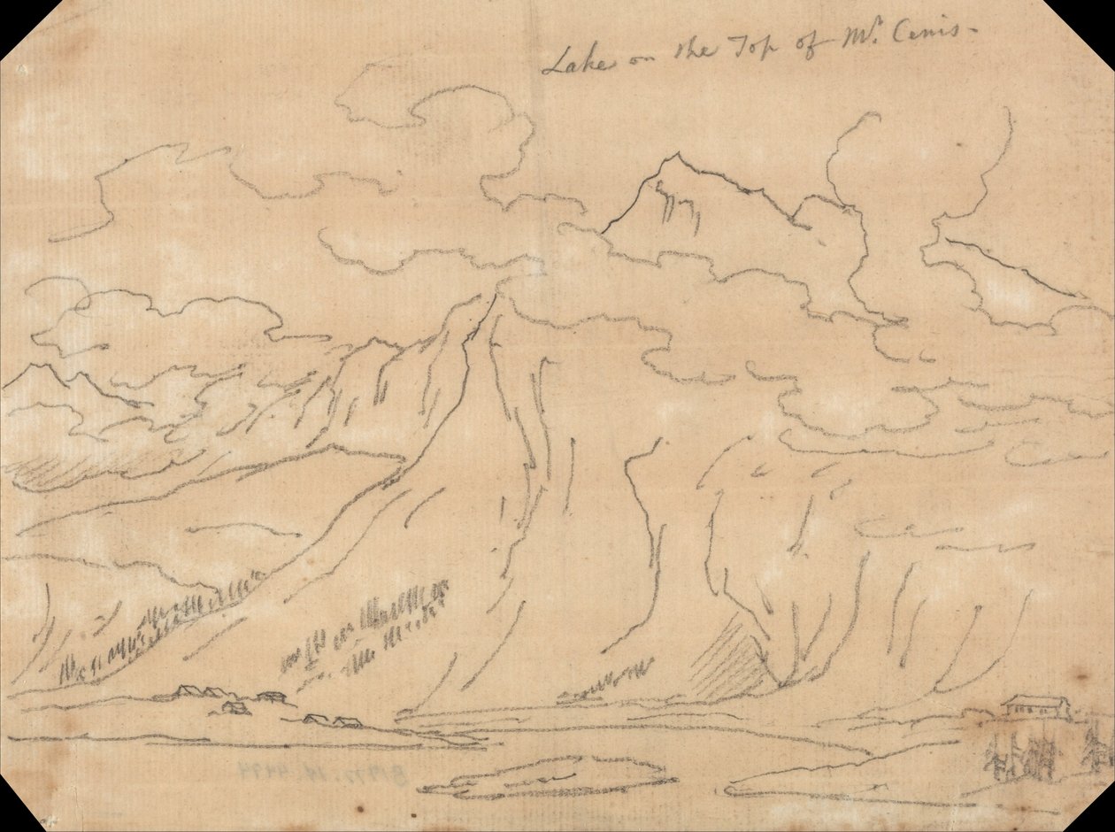 Søen på toppen af Mont Cenis af John Robert Cozens
