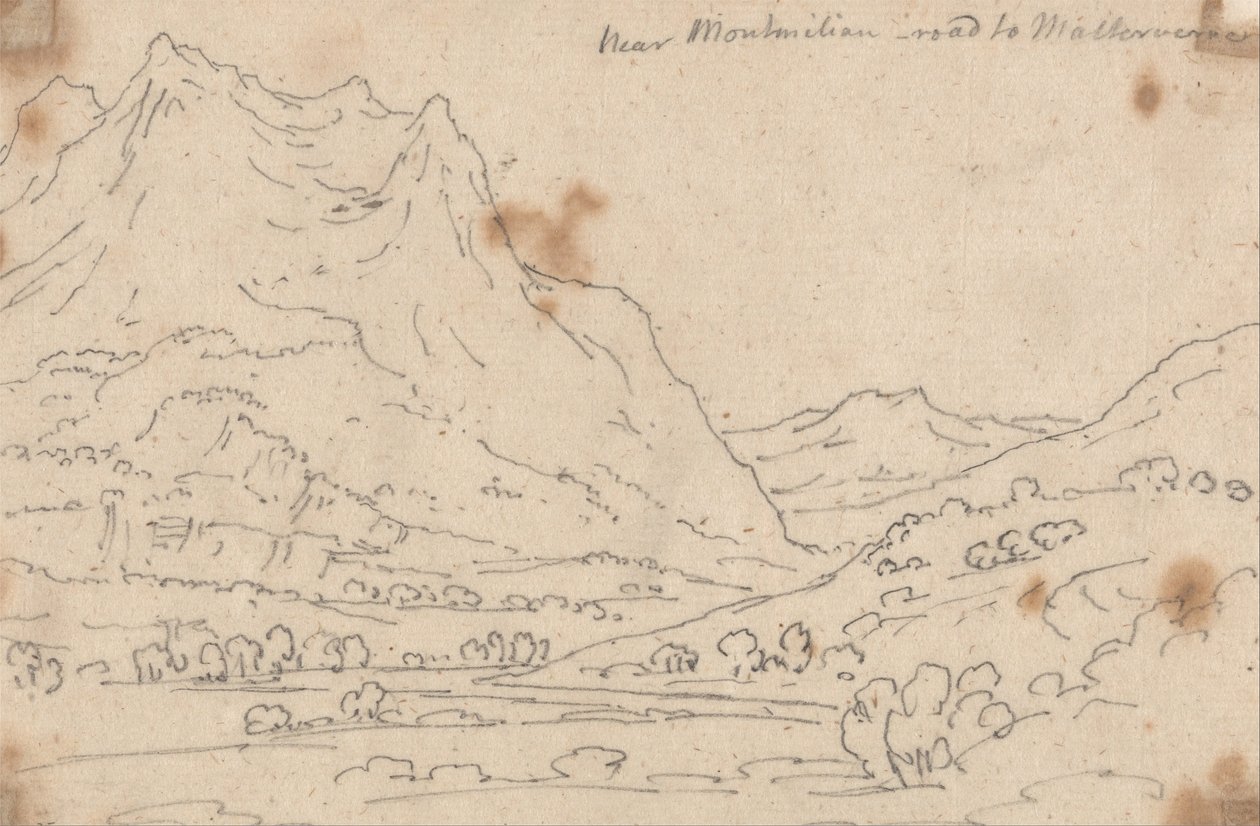 Nær Montmilian, Vejen til Malterverne af John Robert Cozens