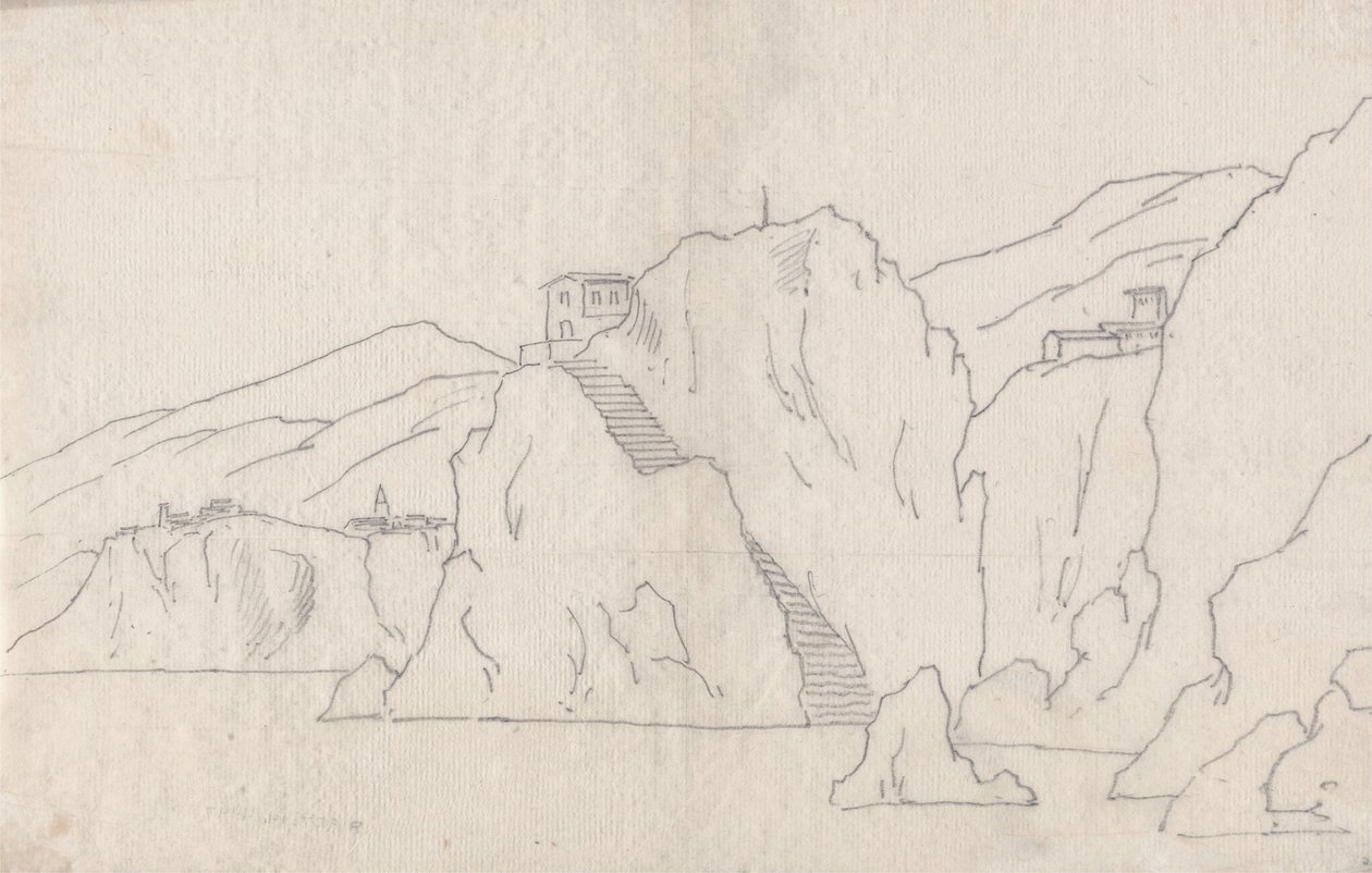Rock Coastline af John Robert Cozens