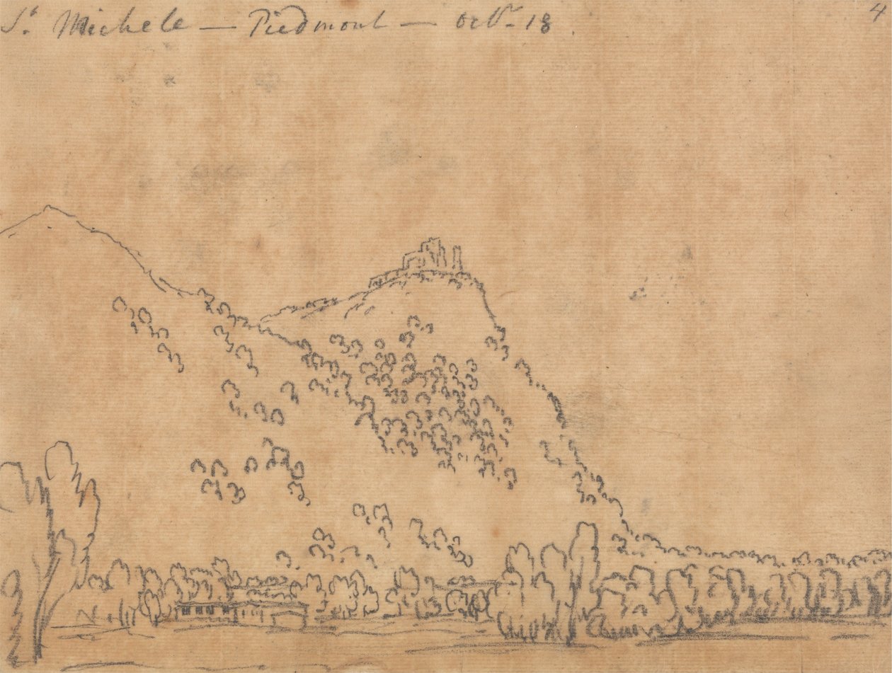 Saint Michele, Piemonte, 18. oktober af John Robert Cozens
