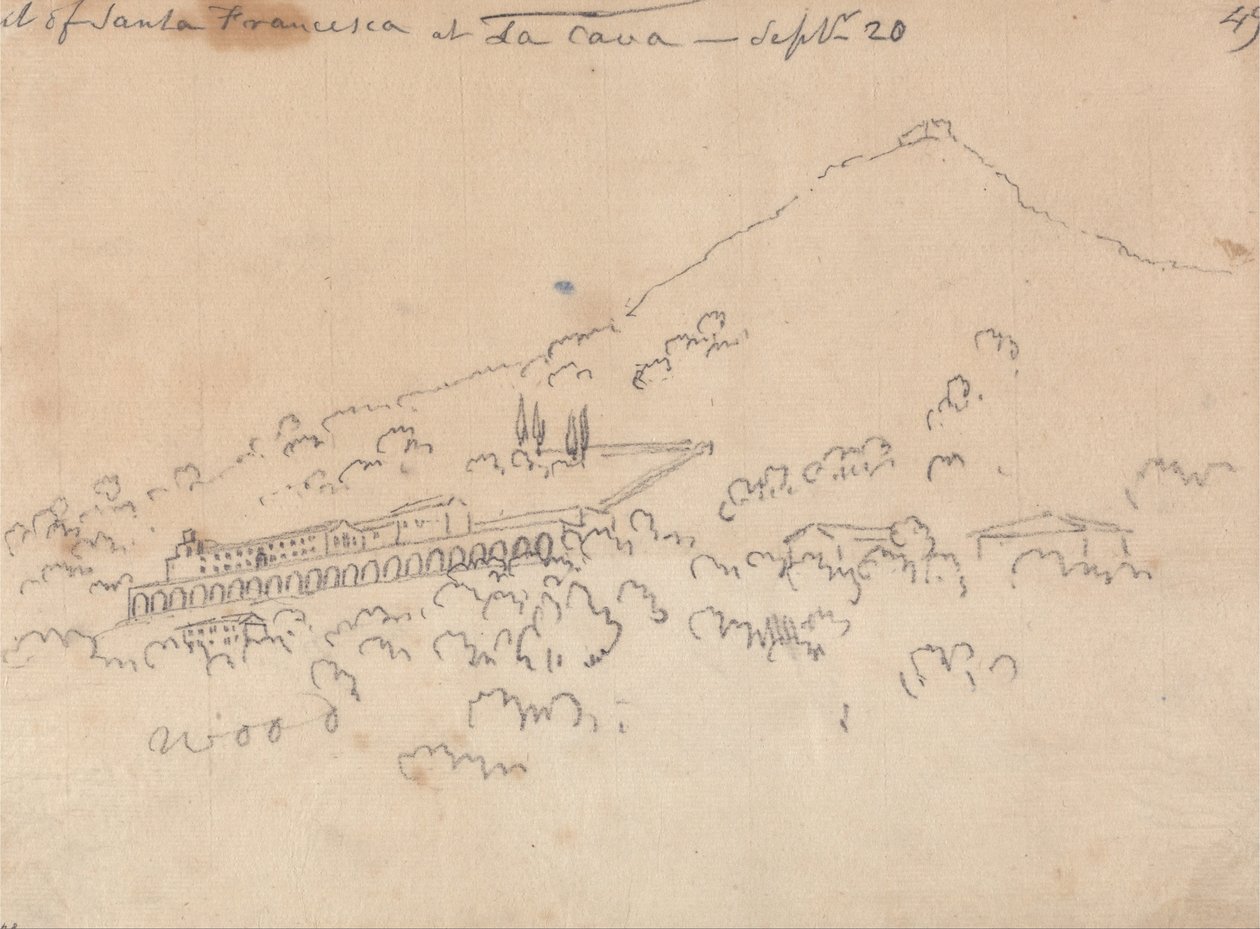 Santa Francesca på La Cava, 20. september af John Robert Cozens