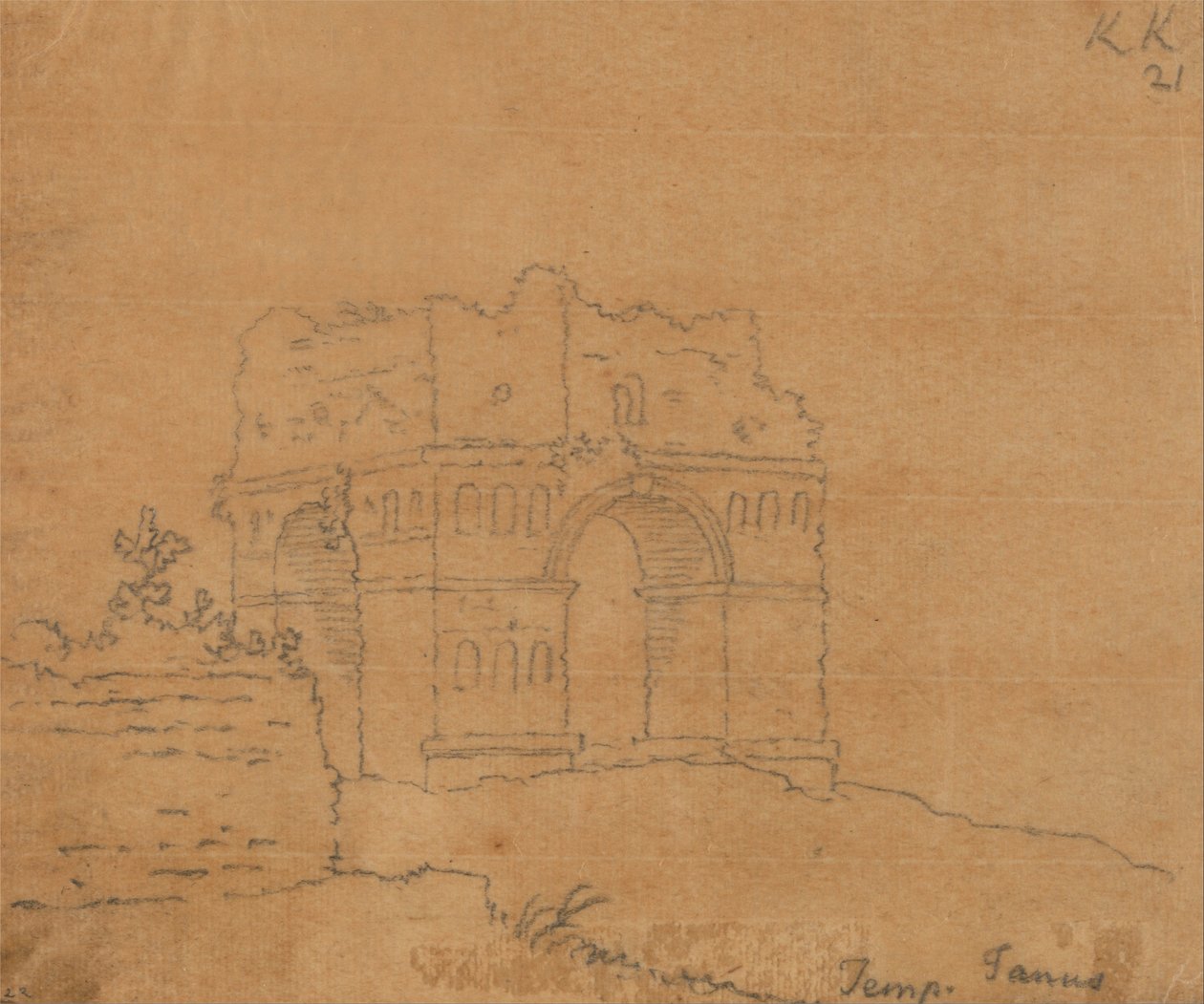 Janus -templet af John Robert Cozens