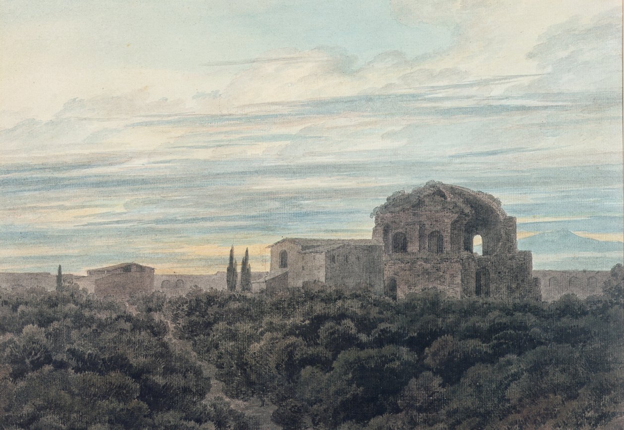 Temple of Minerva Medica af John Robert Cozens