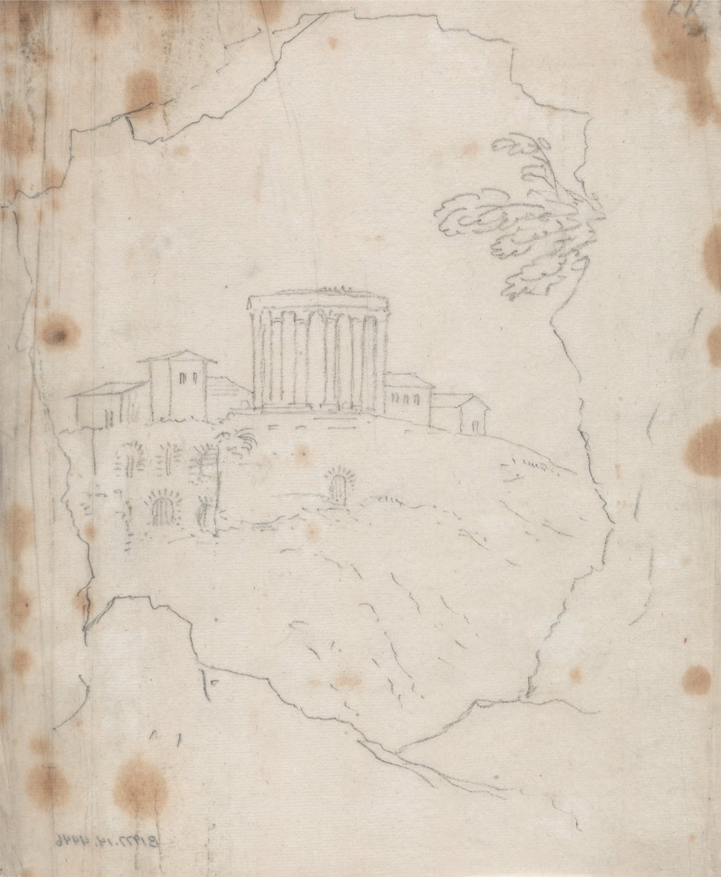Vesta-templet, Tivoli af John Robert Cozens