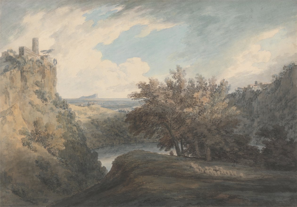 Nemi -søen af John Robert Cozens