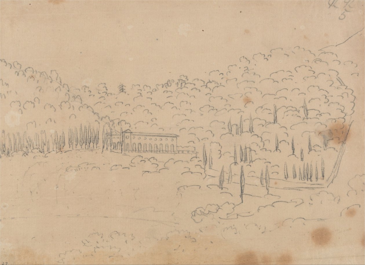 Udsigt over en villa af John Robert Cozens